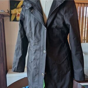 Kristen Blake - Insulated Raincoat with Hood - Black - XL